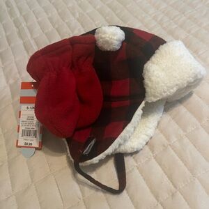 NWT Cat & Jack Infant hat with mittens